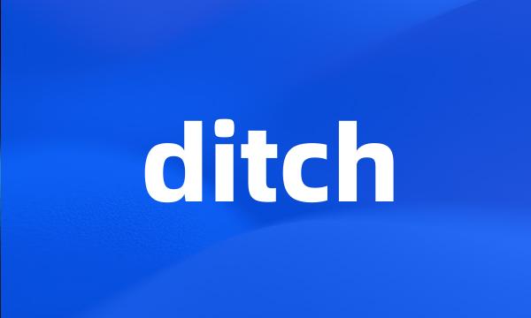 ditch