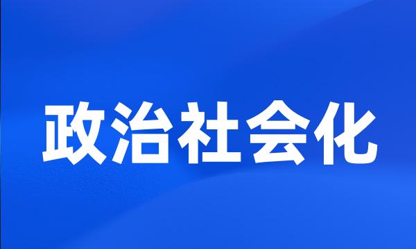 政治社会化