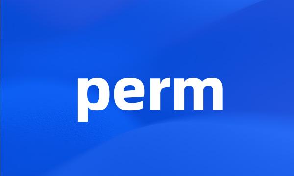 perm