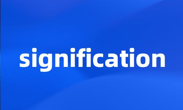 signification