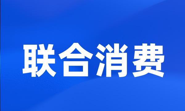 联合消费