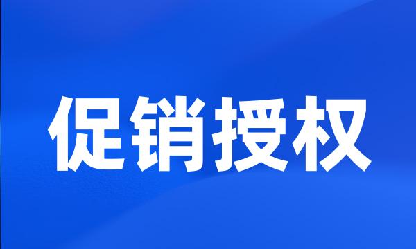 促销授权