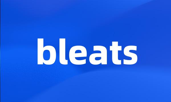 bleats