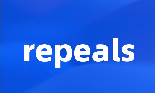 repeals