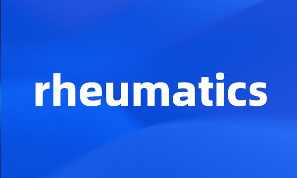 rheumatics