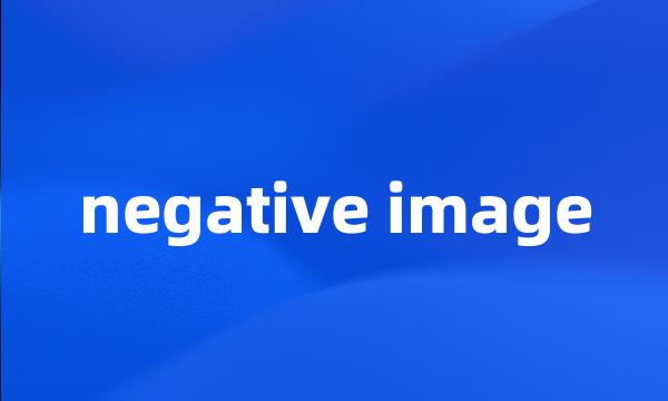 negative image