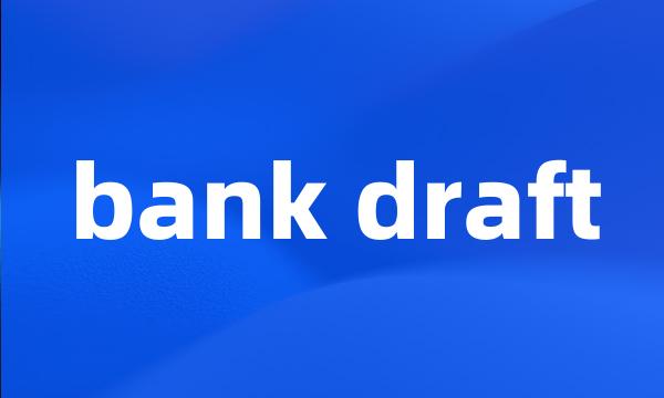 bank draft