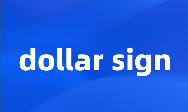 dollar sign