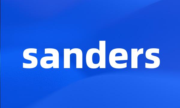 sanders