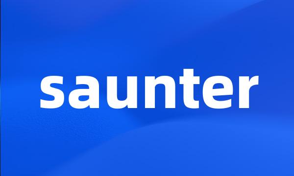 saunter