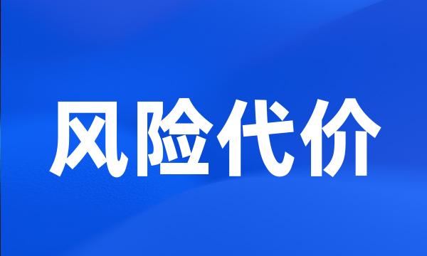 风险代价