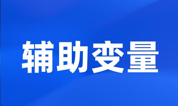 辅助变量