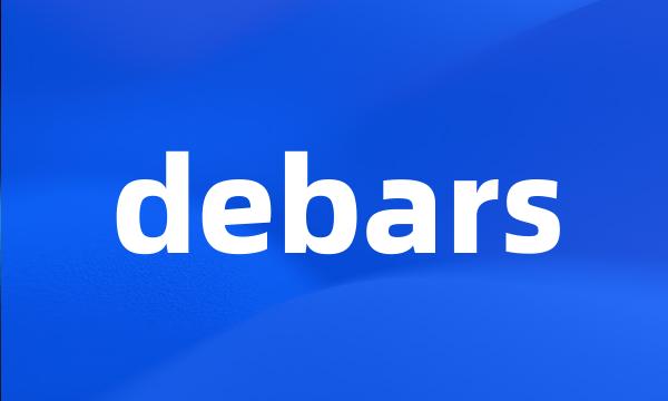 debars