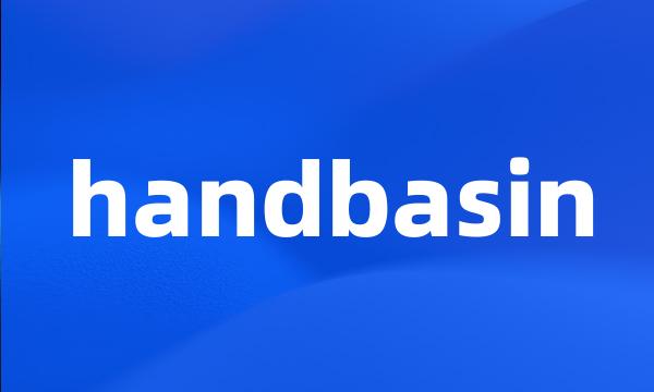 handbasin