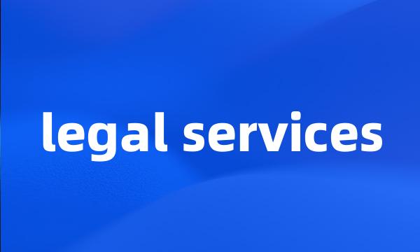 legal services