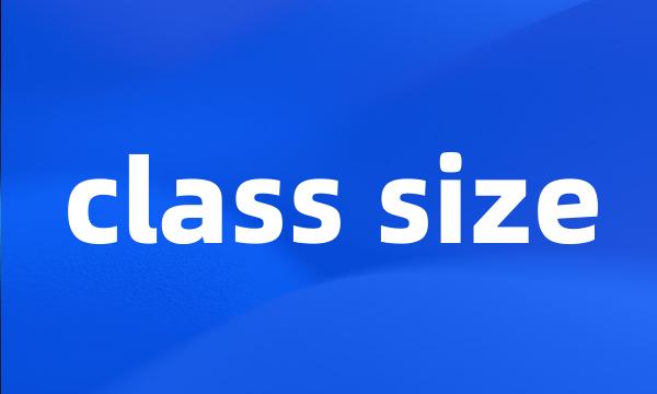 class size