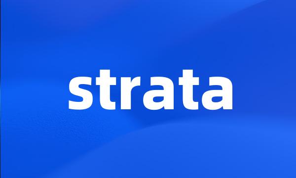 strata