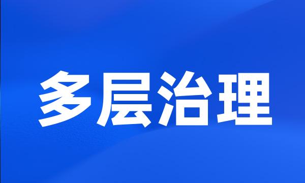 多层治理