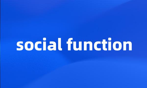 social function