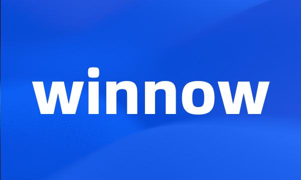 winnow