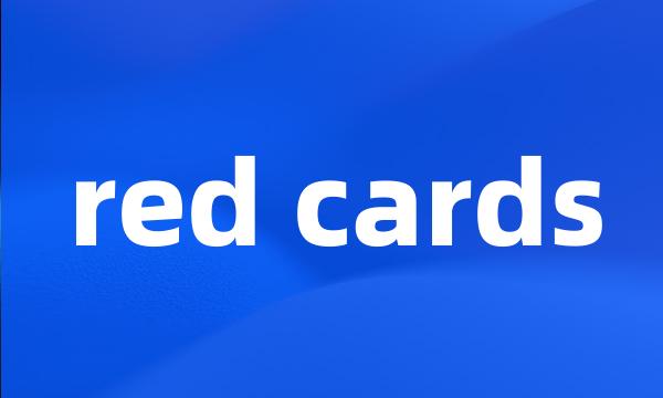 red cards