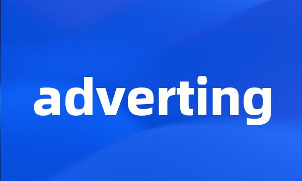 adverting