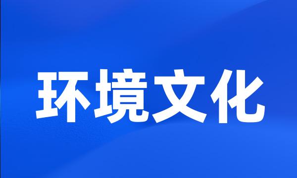 环境文化