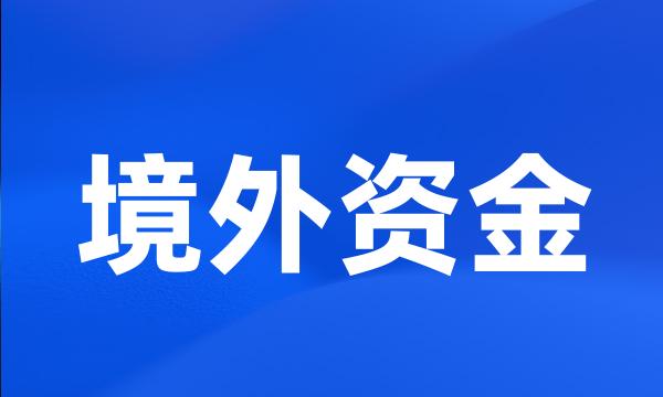 境外资金