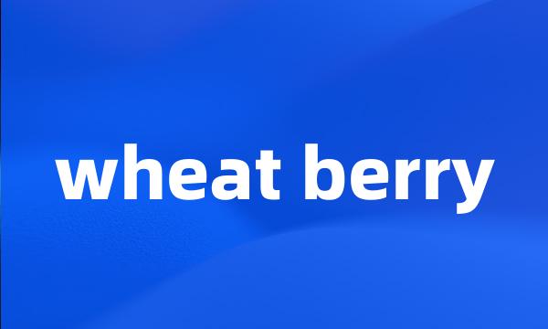 wheat berry