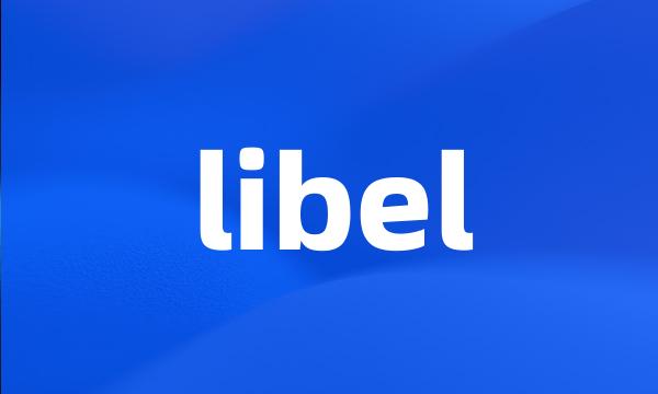 libel