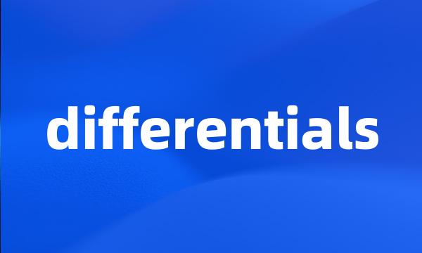 differentials