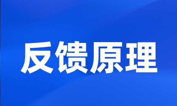 反馈原理