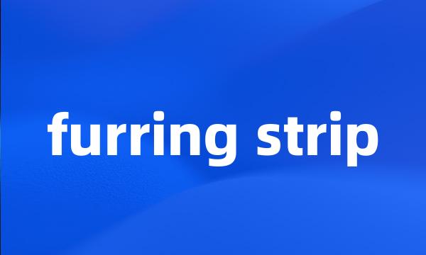 furring strip