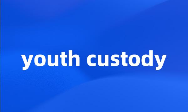 youth custody