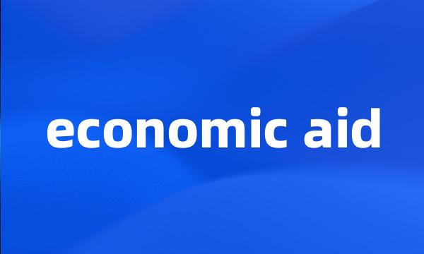 economic aid