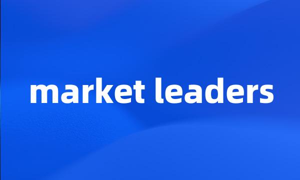 market leaders