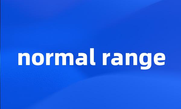 normal range