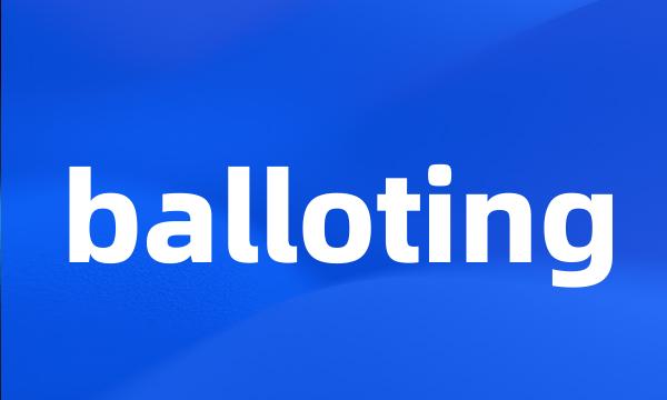 balloting