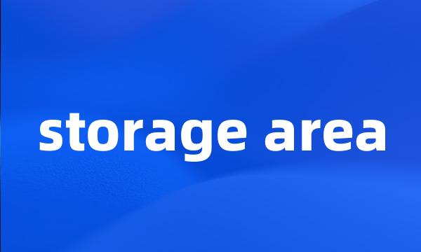 storage area