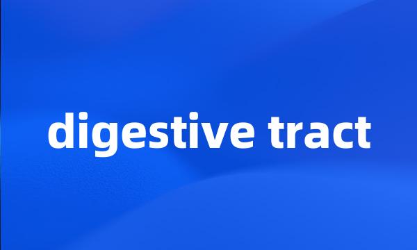 digestive tract