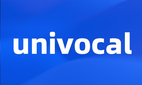 univocal