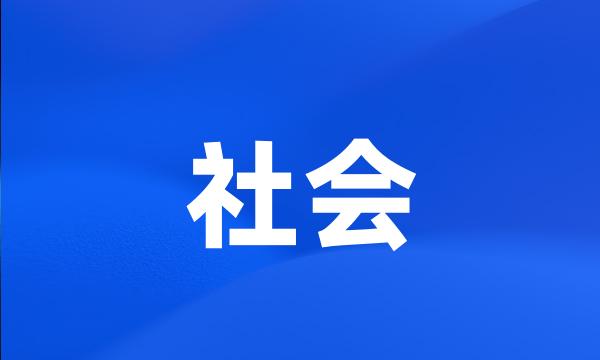 社会