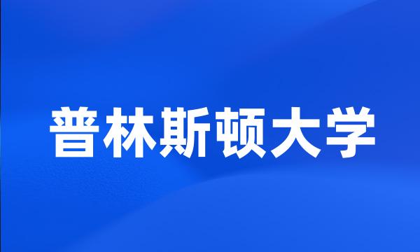 普林斯顿大学