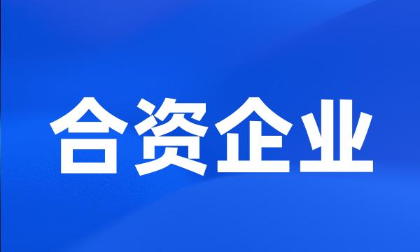 合资企业