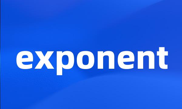 exponent