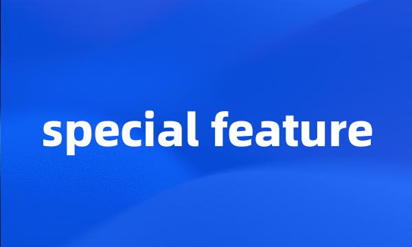 special feature