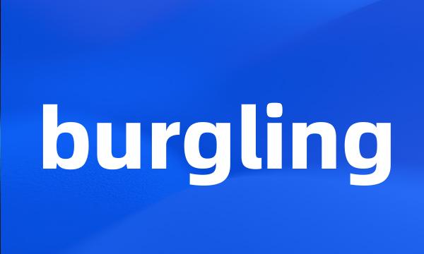 burgling