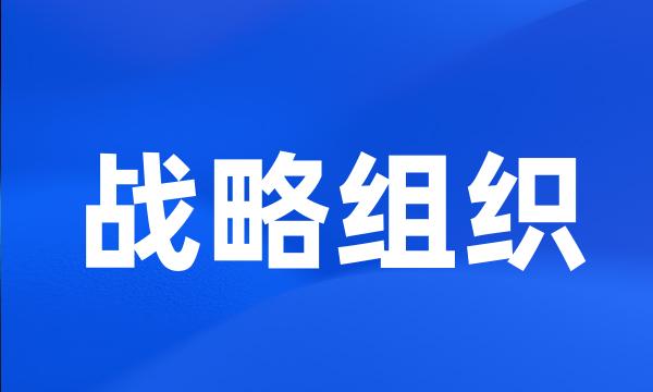 战略组织