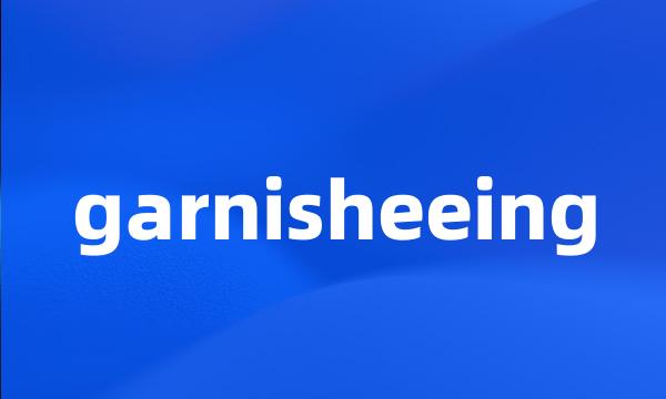 garnisheeing