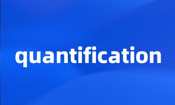 quantification